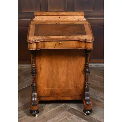 Victorian Walnuss Sekretär-Schreibtisch