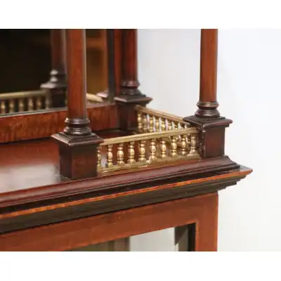 Antiker Apothekeschrank aus Mahagoni