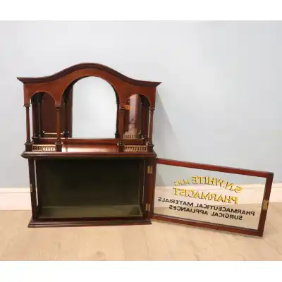 Antiker Apothekeschrank aus Mahagoni