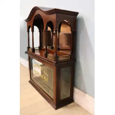 Antiker Apothekeschrank aus Mahagoni