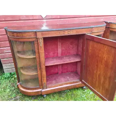 Antikes Paar Sideboards aus Walnuss