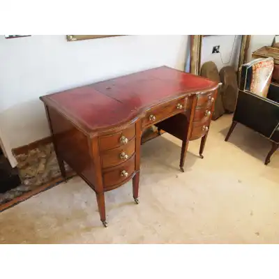 Viktorianischer Mahagoni Schreibtisch