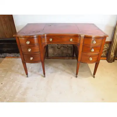 Viktorianischer Mahagoni Schreibtisch