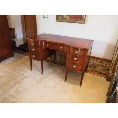 Viktorianischer Mahagoni Schreibtisch