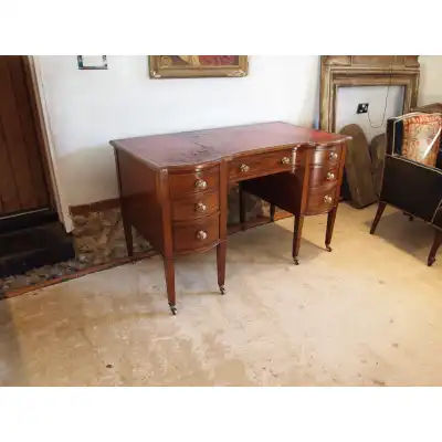 Viktorianischer Mahagoni Schreibtisch