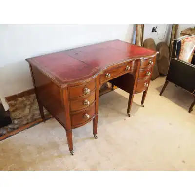 Viktorianischer Mahagoni Schreibtisch