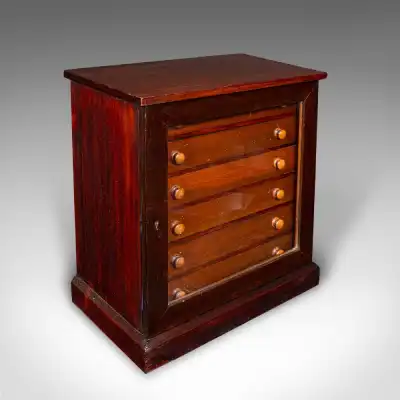 Antiker Schmuckbox aus Mahagoni