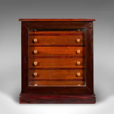 Antiker Schmuckbox aus Mahagoni