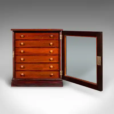 Antiker Schmuckbox aus Mahagoni