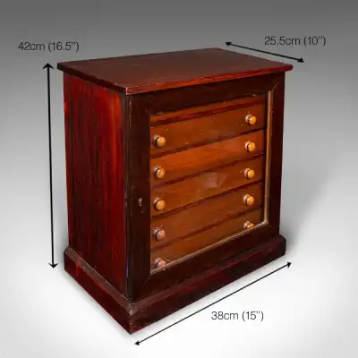 Antiker Schmuckbox aus Mahagoni