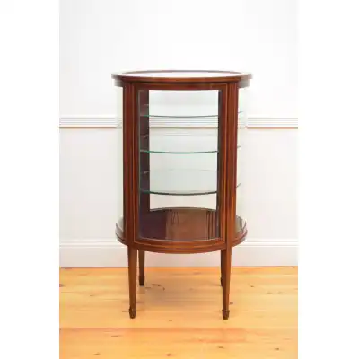 Edwardianische Zylindervitrine