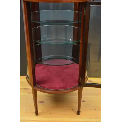 Edwardianische Zylindervitrine
