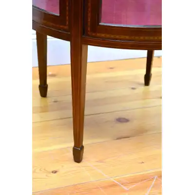 Edwardianische Zylindervitrine