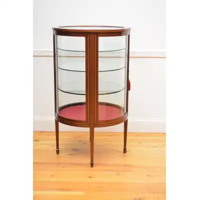 Edwardianische Zylindervitrine