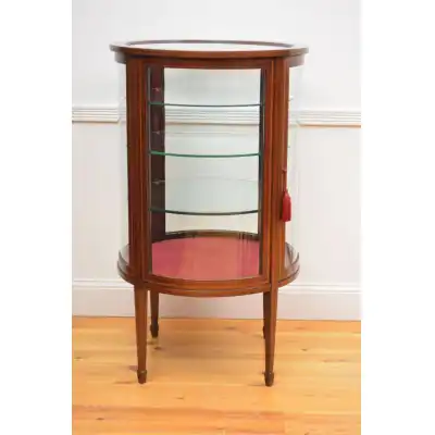 Edwardianische Zylindervitrine