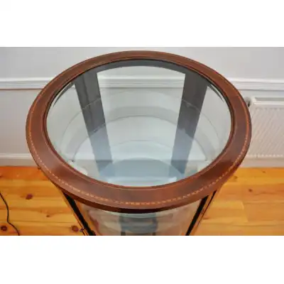 Edwardianische Zylindervitrine