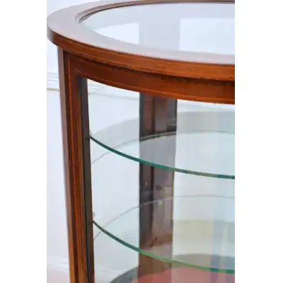 Edwardianische Zylindervitrine