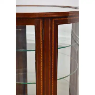 Edwardianische Zylindervitrine