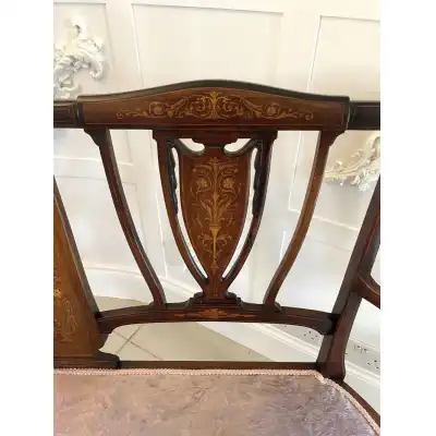 Sofa aus massiven Mahagoni