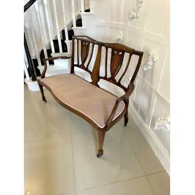 Sofa aus massiven Mahagoni