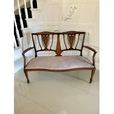 Sofa aus massiven Mahagoni