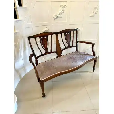 Sofa aus massiven Mahagoni