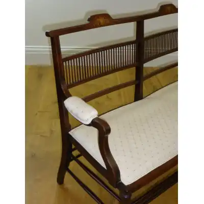 Edwardianisches 2-Sitzer Sofa