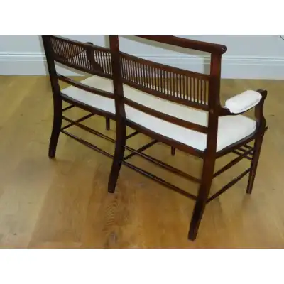 Edwardianisches 2-Sitzer Sofa