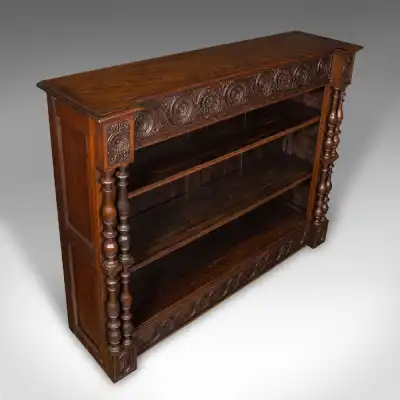 Offenes Bücherregal aus Eiche