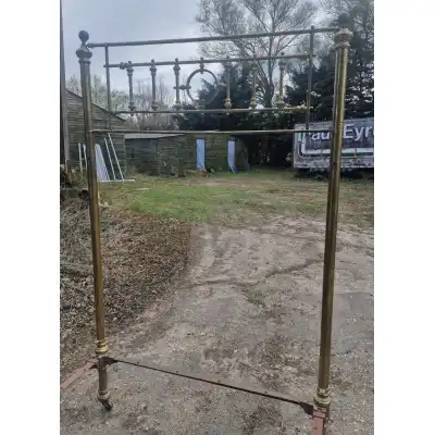 Antikes Doppelbett aus Messing