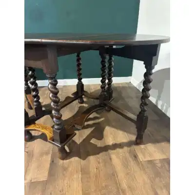 Antiker Klapptisch aus Eichen 'Gateleg table