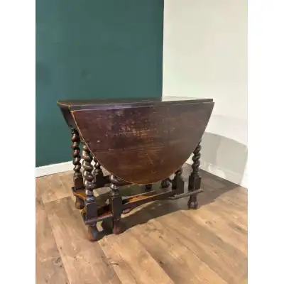 Antiker Klapptisch aus Eichen 'Gateleg table