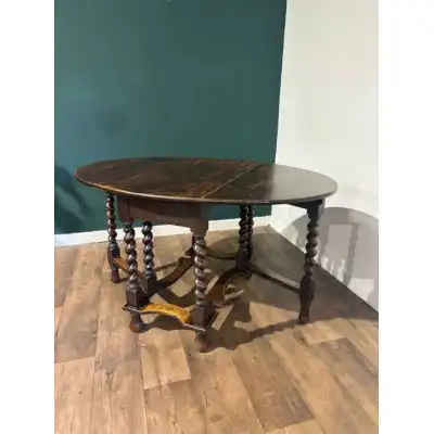 Antiker Klapptisch aus Eichen 'Gateleg table