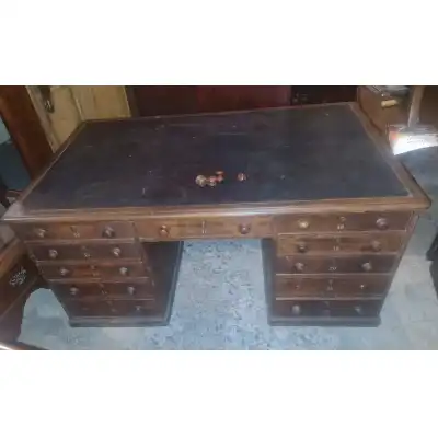 Antiker Partners-Schreibtisch