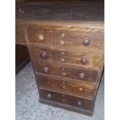 Antiker Partners-Schreibtisch