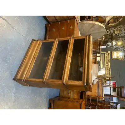 Antikes Globe Wernicke Eichenregal 