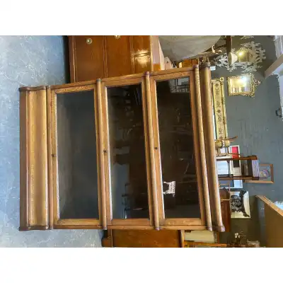 Antikes Globe Wernicke Eichenregal 