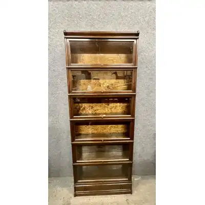 Antikes Globe Wernicke  Regal aus Eiche