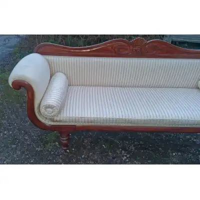 Regency Mahagoni Chaise Longue