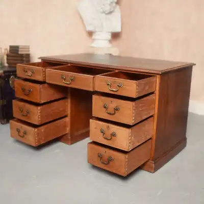 Massiv Mahagoni Schreibtisch