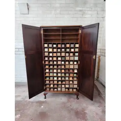 Mahagoni Kabinettschrank Antik