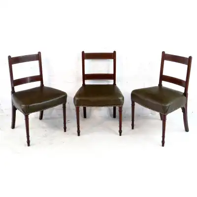 Antikes Mahagoni-Esszimmerstühle