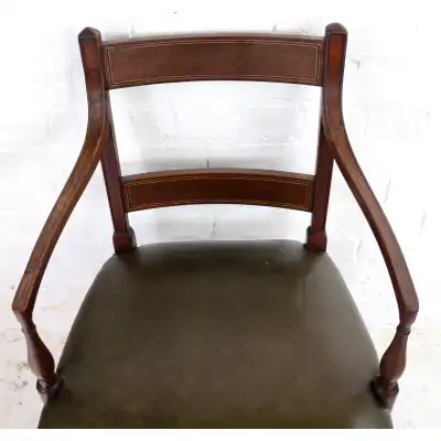Antikes Mahagoni-Esszimmerstühle