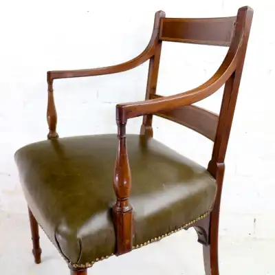 Antikes Mahagoni-Esszimmerstühle