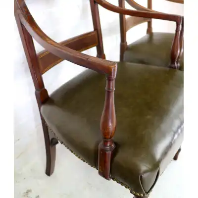 Antikes Mahagoni-Esszimmerstühle