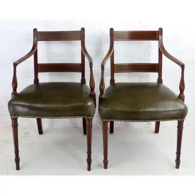 Antikes Mahagoni-Esszimmerstühle
