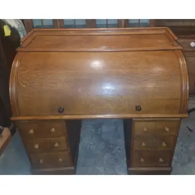 Antiker Eiche-Schreibtisch