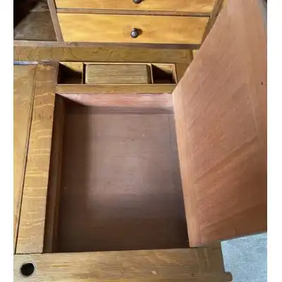 Antiker Eiche-Schreibtisch