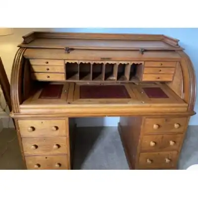 Antiker Eiche-Schreibtisch