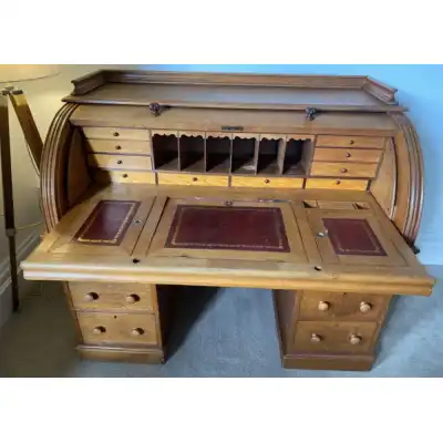 Antiker Eiche-Schreibtisch